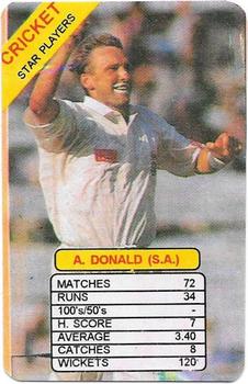 1997 Universal Star Players Of Cricket Trump Game #NNO Allan Donald Front