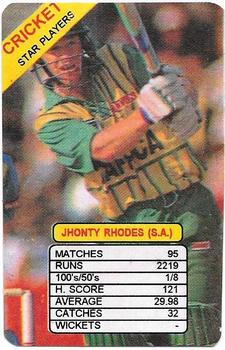 1997 Universal Star Players Of Cricket Trump Game #NNO Jonty Rhodes Front