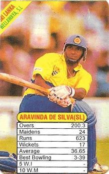 1997 Universal Cricket Test Superstars Trump Game (Bowlers) #NNO Aravinda de Silva Front