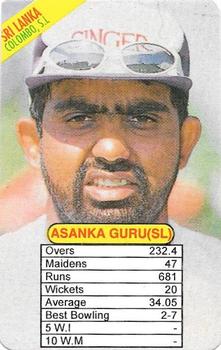 1997 Universal Cricket Test Superstars Trump Game (Bowlers) #NNO Asanka Gurusinha Front