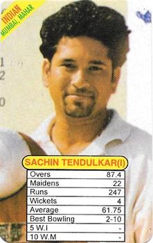 1997 Universal Cricket Test Superstars Trump Game (Bowlers) #NNO Sachin Tendulkar Front