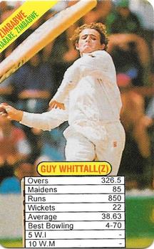 1997 Universal Cricket Test Superstars Trump Game (Bowlers) #NNO Guy Whittall Front