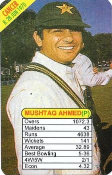 1997 Universal Cricket One Day International Bowlers Trump Game #NNO Mushtaq Ahmed Front