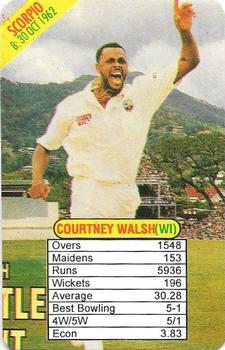 1997 Universal Cricket One Day International Bowlers Trump Game #NNO Courtney Walsh Front