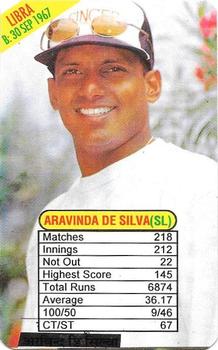 1997 Universal Cricket One Day International Batsmen Trump Game #NNO Aravinda de Silva Front