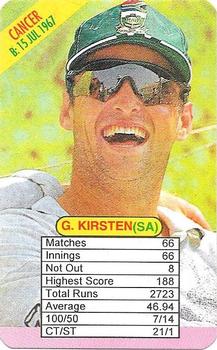 1997 Universal Cricket One Day International Batsmen Trump Game #NNO Gary Kirsten Front