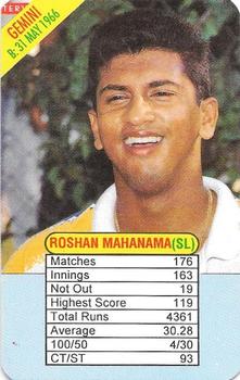 1997 Universal Cricket One Day International Batsmen Trump Game #NNO Roshan Mahanama Front