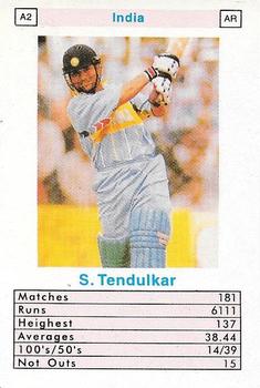 1998 Surana Top Trumps ODI Cricket Batsmen #A2 Sachin Tendulkar Front