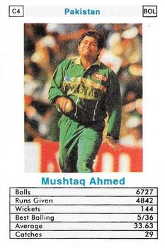 1998 Surana Top Trumps ODI Cricket Bowlers #C4 Mushtaq Ahmed Front