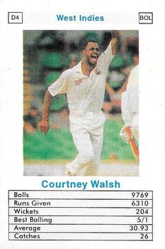 1998 Surana Top Trumps ODI Cricket Bowlers #D4 Courtney Walsh Front