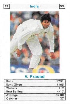 1998 Surana Top Trumps ODI Cricket Bowlers #E2 Venkatesh Prasad Front
