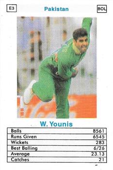 1998 Surana Top Trumps ODI Cricket Bowlers #E3 Waqar Younis Front