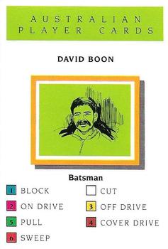 1993 Howzat Australian Cricket Player Card Game #NNO David Boon Front