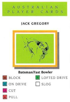 1993 Howzat Australian Cricket Player Card Game #NNO Jack Gregory Front