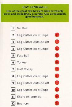 1993 Howzat Australian Cricket Player Card Game #NNO Ray Lindwall Back