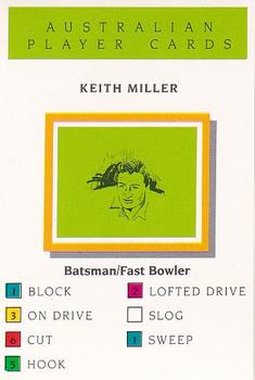 1993 Howzat Australian Cricket Player Card Game #NNO Keith Miller Front