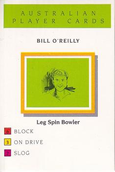 1993 Howzat Australian Cricket Player Card Game #NNO Bill O'Reilly Front