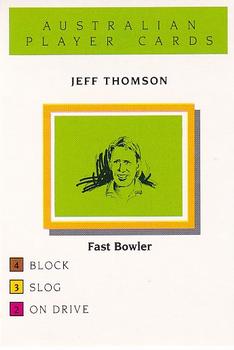 1993 Howzat Australian Cricket Player Card Game #NNO Jeff Thomson Front