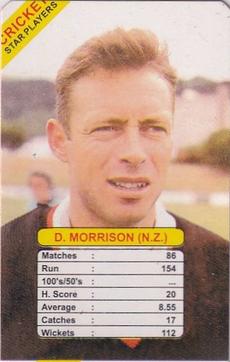 1998 Universal Cricket Star Players Trump Game #NNO Danny Morrison Front