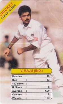 1998 Universal Cricket Star Players Trump Game #NNO Venkatapathy Raju Front