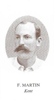 1989 County Print Services Cricketers 1890 #28 Fred Martin Front
