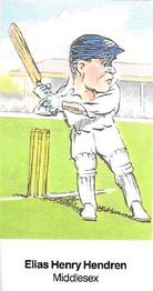 1999 D. Rowland Cricketers (Series 2) #10 Elias Henry Hendren Front