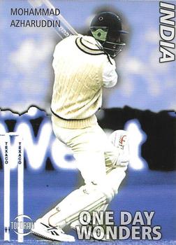 1999 Topdraw Cricketers One Day Wonders/One Day Masters #ODW2 Mohammad Azharuddin Front