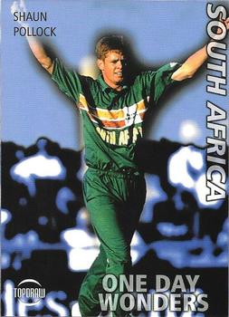 1999 Topdraw Cricketers One Day Wonders/One Day Masters #ODW5 Shaun Pollock Front