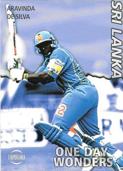 1999 Topdraw Cricketers One Day Wonders/One Day Masters #ODW16 Aravinda De Silva Front