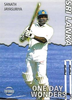 1999 Topdraw Cricketers One Day Wonders/One Day Masters #ODW18 Sanath Jayasuriya Front