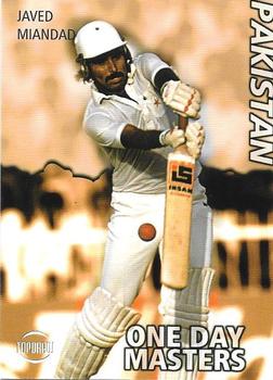 1999 Topdraw Cricketers One Day Wonders/One Day Masters #ODM9 Javed Miandad Front