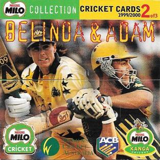1999-00 Milo Cricket Collection #2 Belinda Clark / Adam Gilchrist Front