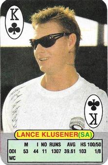 1999 Universal Cricket World Cup Trump Game #K♣ Lance Klusener Front