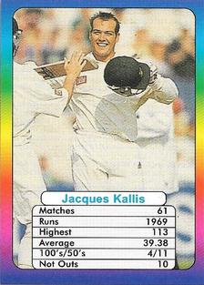 1999 Surana Top Trumps Supertop ODI Cricket Batsmen #NNO Jacques Kallis Front