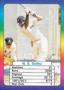 1999 Surana Top Trumps Supertop ODI Cricket Batsmen #NNO Navjot Sidhu Front