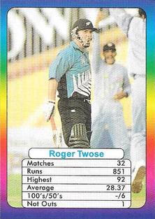 1999 Surana Top Trumps Supertop ODI Cricket Batsmen #NNO Roger Twose Front