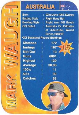 1999 Cricket Is War #NNO Mark Waugh Front