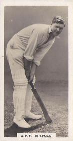 1929 Boys' Magazine Famous Cricketers Series #1 Percy Chapman Front