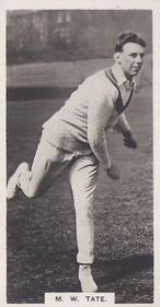 1929 Boys' Magazine Famous Cricketers Series #10 Maurice Tate Front