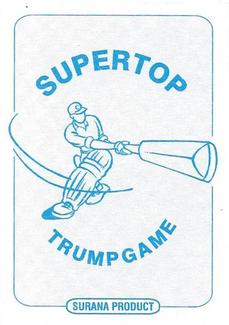 1999 Surana Supertop Trump Game Cricket Series 1 #8♦ Murray Goodwin Back