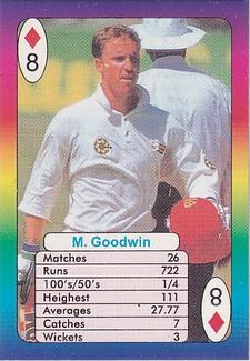 1999 Surana Supertop Trump Game Cricket Series 1 #8♦ Murray Goodwin Front
