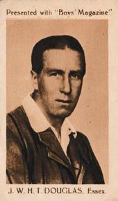1922 Boys' Magazine Cricketers #NNO Johnny Douglas Front