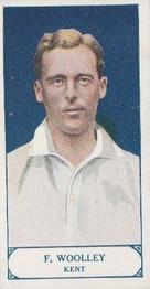 1926 J.A. Pattreiouex Cricketers #8 Frank Woolley Front