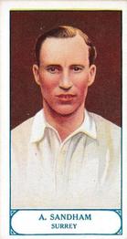 1926 J.A. Pattreiouex Cricketers #22 Andrew Sandham Front