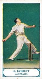 1926 J.A. Pattreiouex Cricketers #25 Sam Everett Front