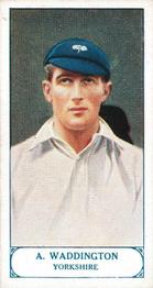 1926 J.A. Pattreiouex Cricketers #33 Abraham Waddington Front