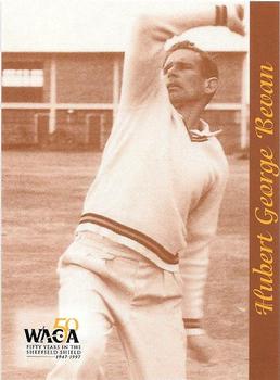 1997-98 Western Australia Cricket Limited Edition 50 Years In The Sheffield Shield Cricket #5 Hubert George Bevan Front