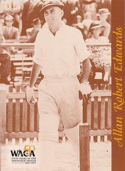 1997-98 Western Australia Cricket Limited Edition 50 Years In The Sheffield Shield Cricket #11 Allan Robert Edwards Front