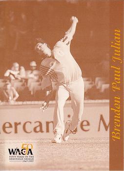 1997-98 Western Australia Cricket Limited Edition 50 Years In The Sheffield Shield Cricket #18 Brendon Paul Julian Front
