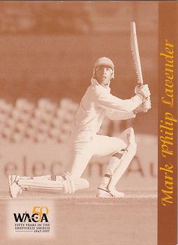 1997-98 Western Australia Cricket Limited Edition 50 Years In The Sheffield Shield Cricket #23 Mark Philip Lavender Front